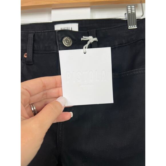 NWT Pistola Audrey Mid-Rise Skinny Denim Jean Jet Black Women's Size: 26 - Picture 4 of 8